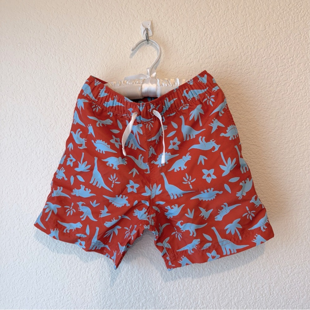 Hanna Andersson Bright Orange Swim Trunks Kids Size 4